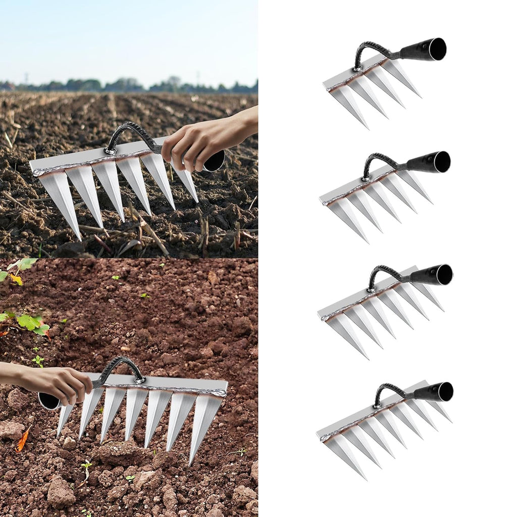 KudaalRake — Heavy-Duty Iron Garden Rake