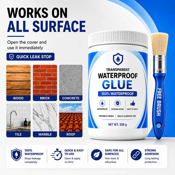 SealBond — Transparent Waterproof Glue, 200 g x 2