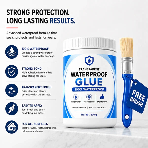 SealBond — Transparent Waterproof Glue, 200 g x 2