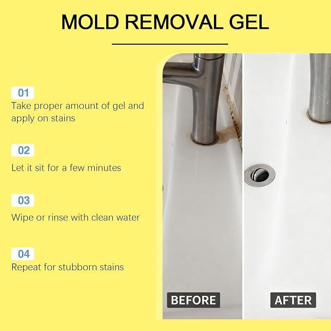 FungusFree — Mold & Mildew Removal Gel, 50 ml x 2