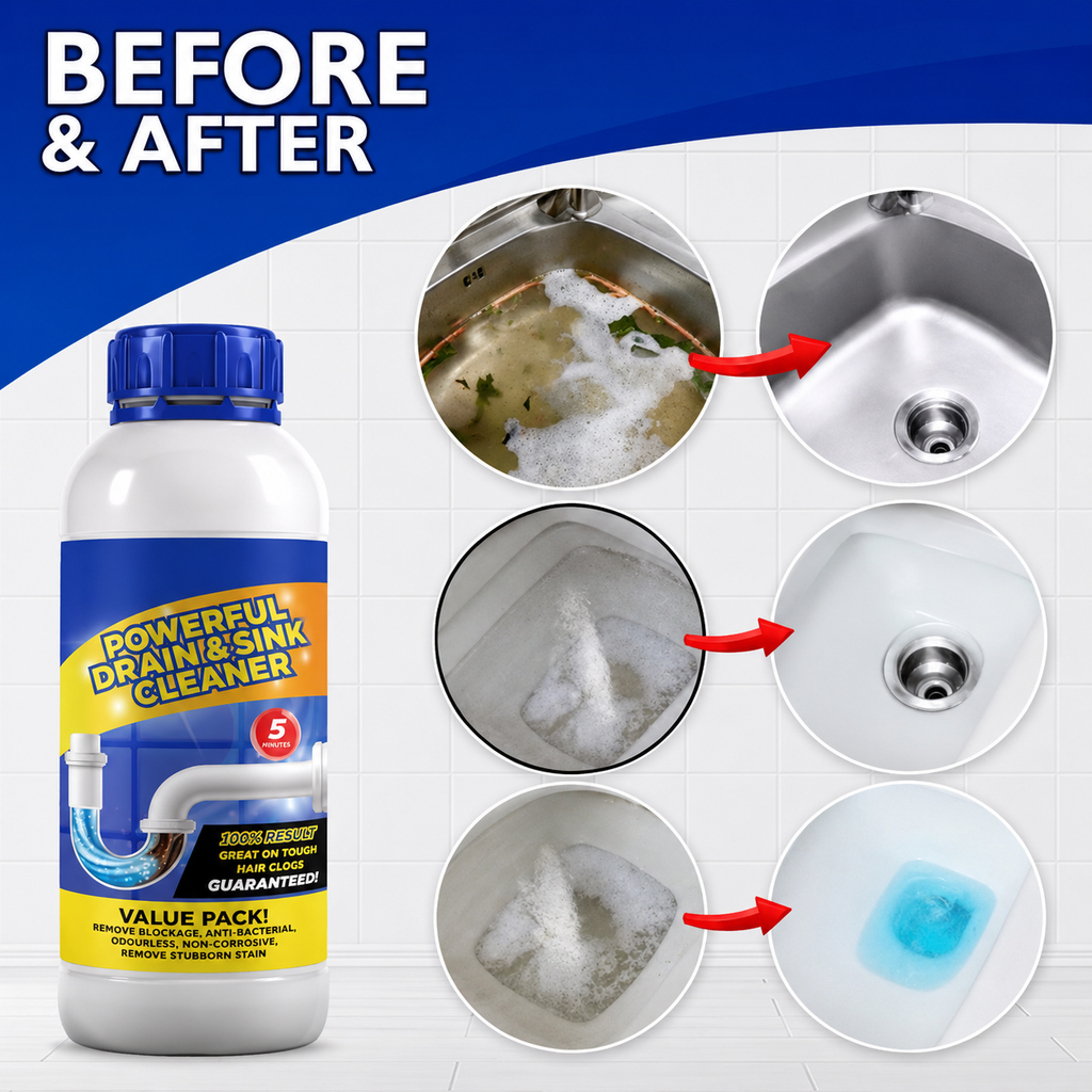 NaliSaaf Family Pack — Drain Cleaner Powder, 100 g x 4
