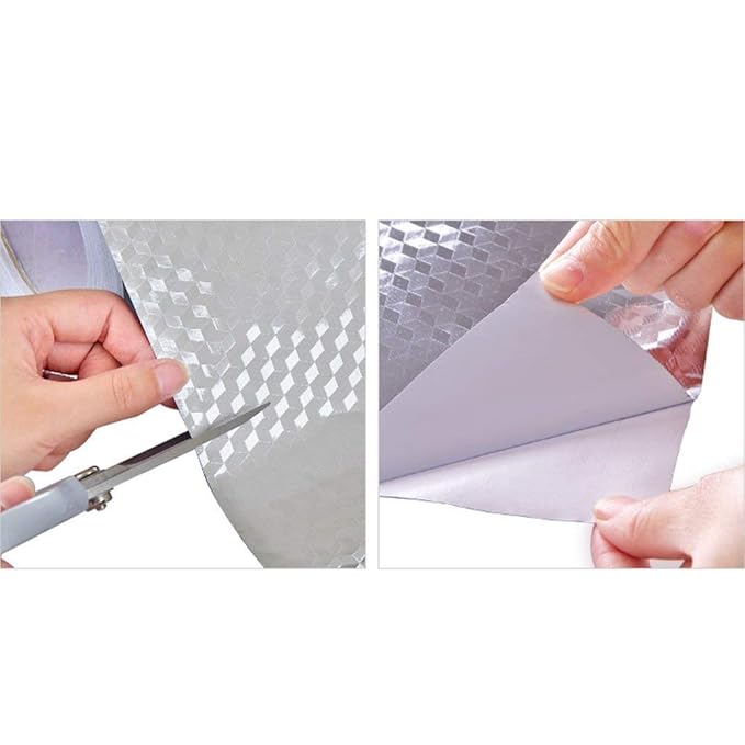 ShineWall — Aluminium Foil Kitchen Stickers, Pack of 2
