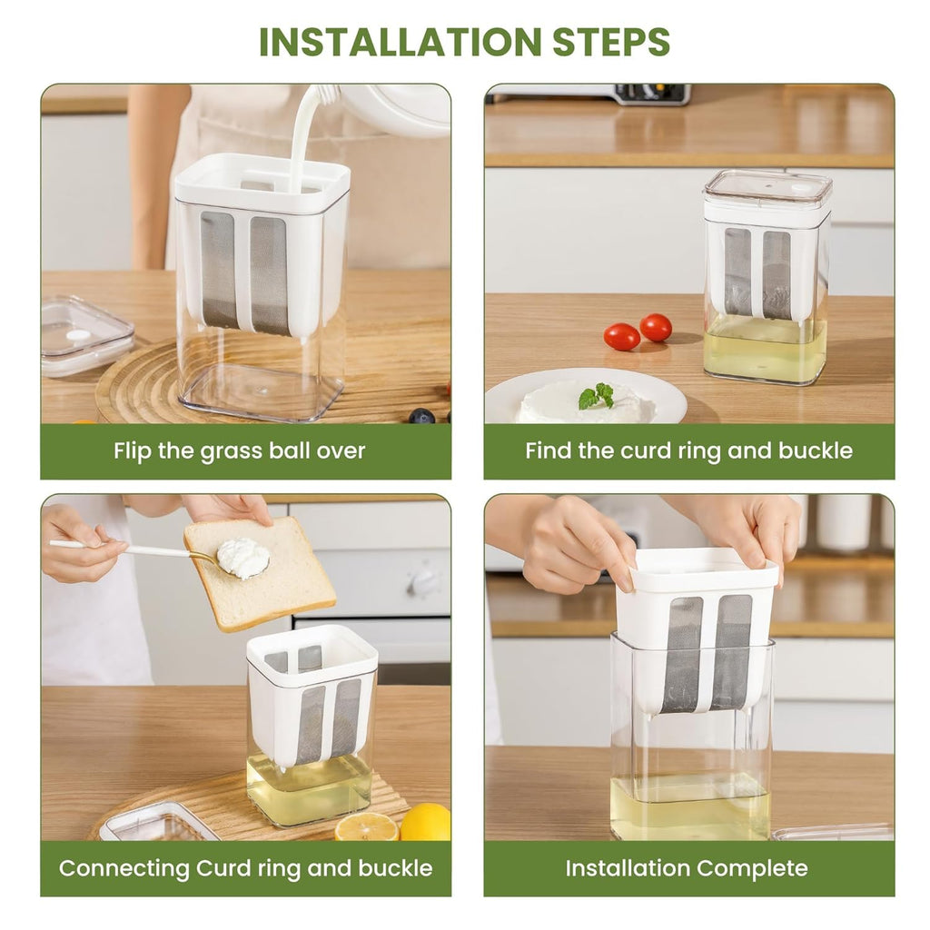 DahiStrain — Fine-Mesh Yogurt & Milk Strainer