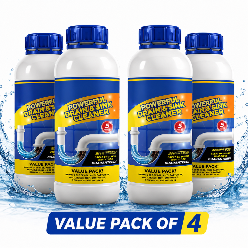 NaliSaaf Family Pack — Drain Cleaner Powder, 100 g x 4