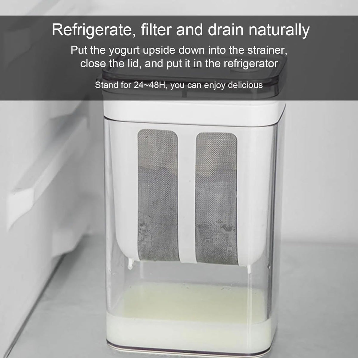 DahiStrain — Fine-Mesh Yogurt & Milk Strainer