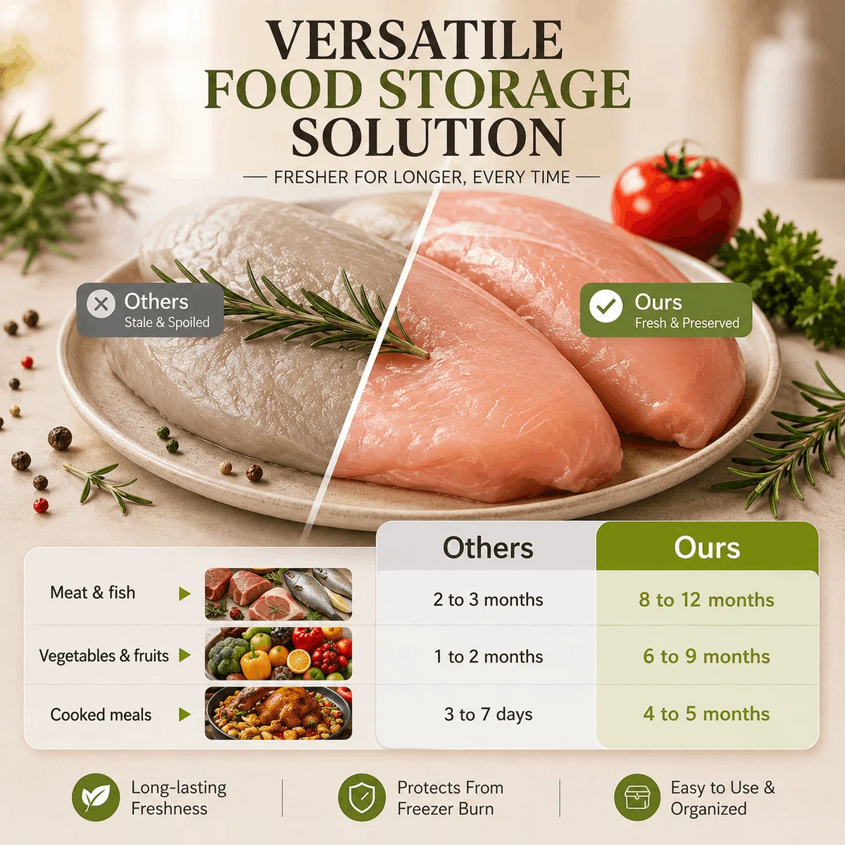 FreshSeal — Reusable Food Storage Pouches, Pack of 20