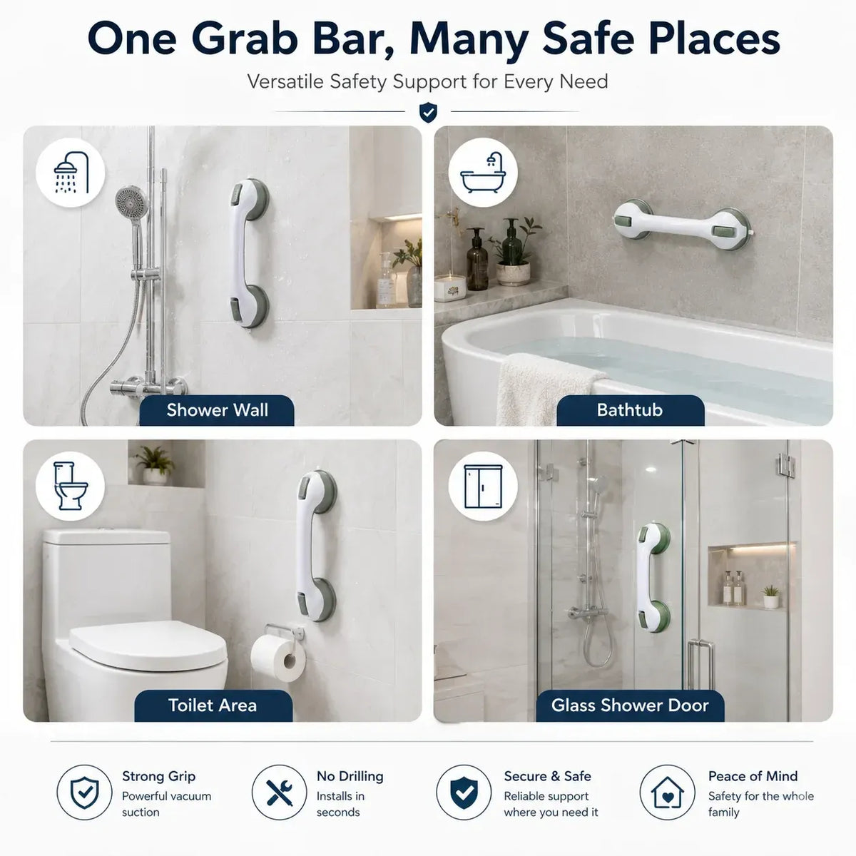 SaharaGrip — Bathroom Vacuum Safety Handle