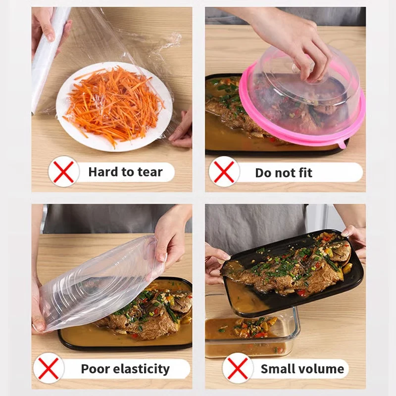 CoverFresh — Elastic Food Covers, 100 pcs