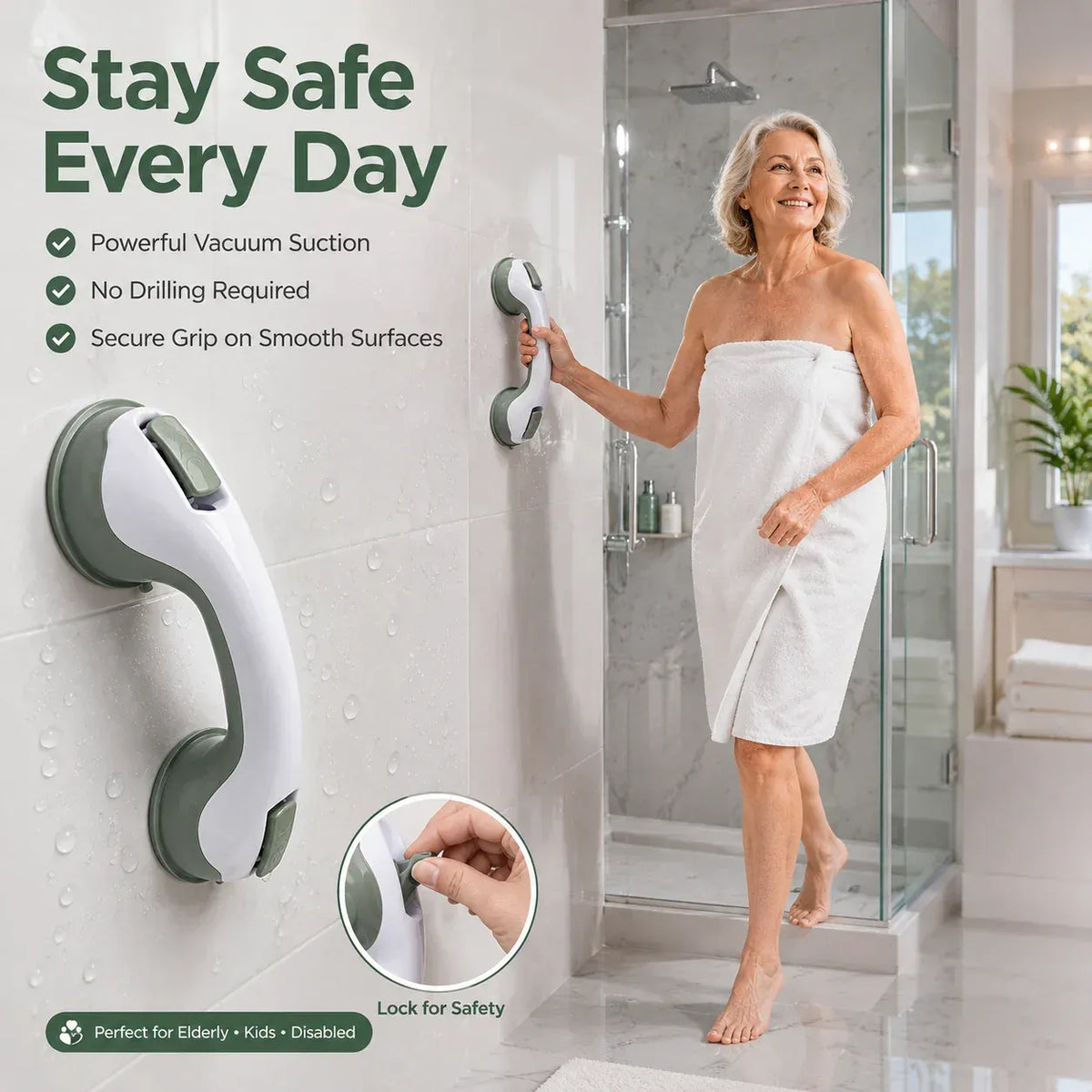 SaharaGrip — Bathroom Vacuum Safety Handle
