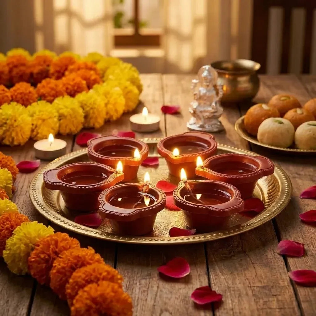 JalDiya — Water-Sensor LED Diyas, Pack of 6