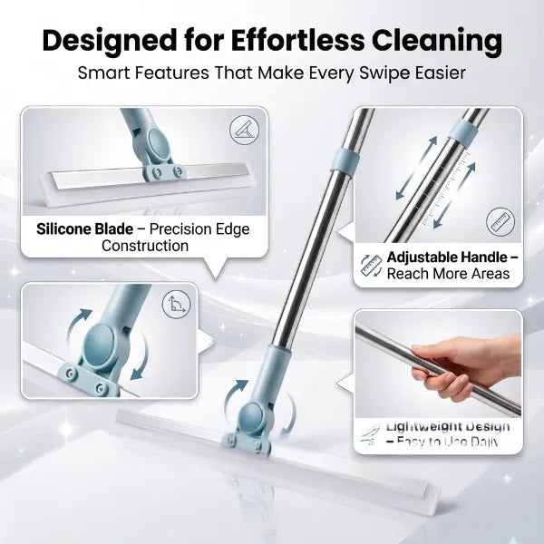 FlexiWipe — 180° Rotating Silicone Floor Wiper