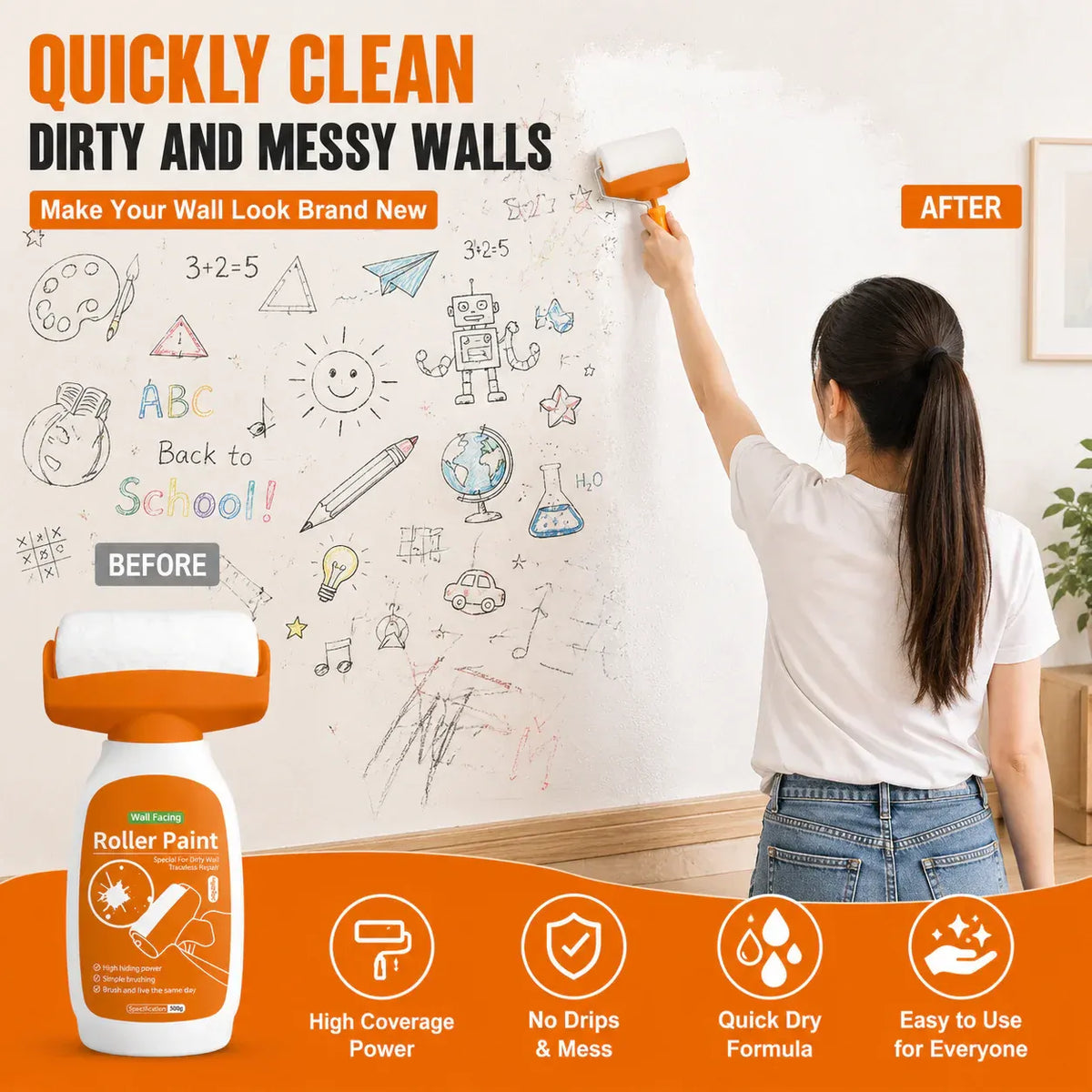DeewarPaint — 2-in-1 Wall Repair Paint Roller