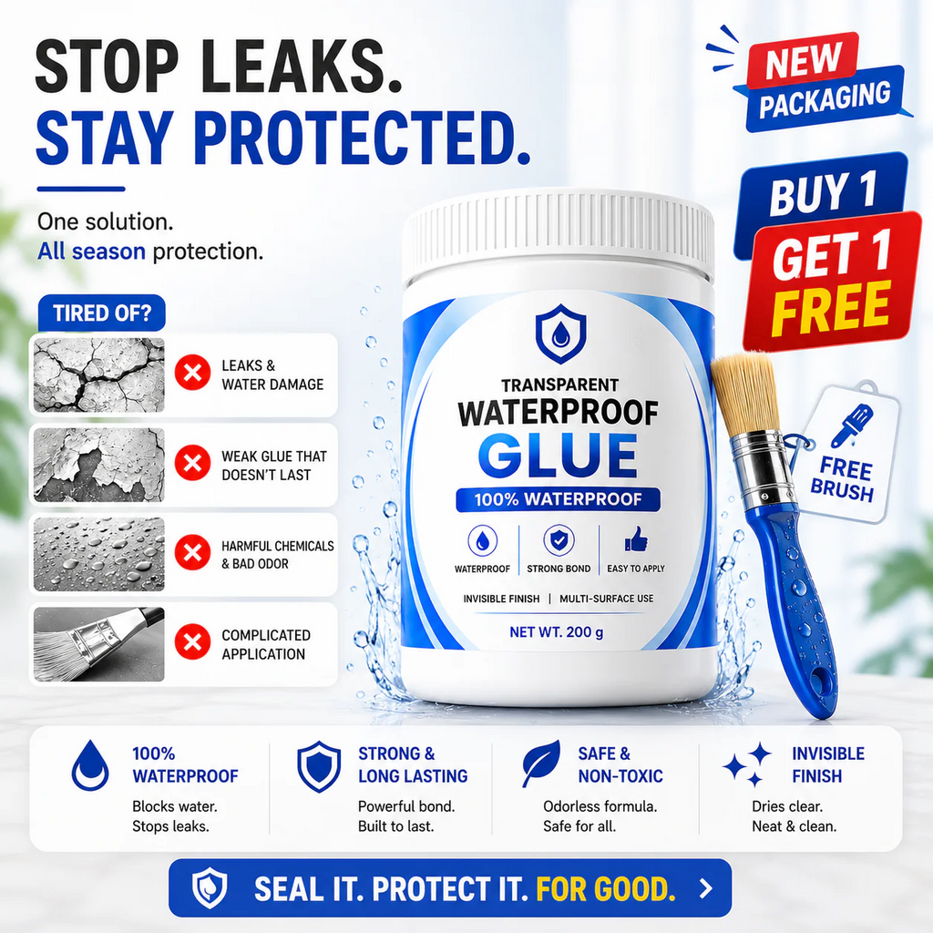 SealBond — Transparent Waterproof Glue, 200 g x 2