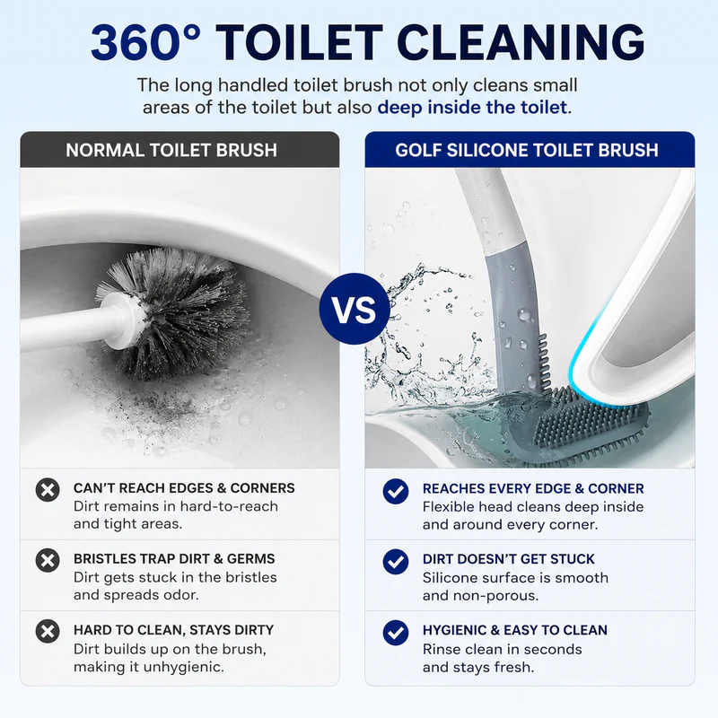 GolfBrush — 360° Toilet Cleaning Brush
