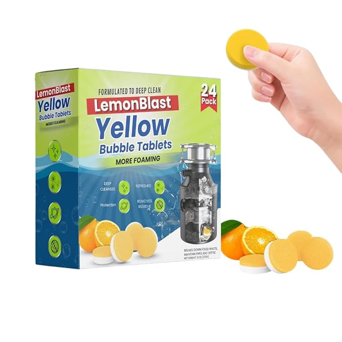 NimbuBlast — Drain Bubble Tablets, 24 pcs