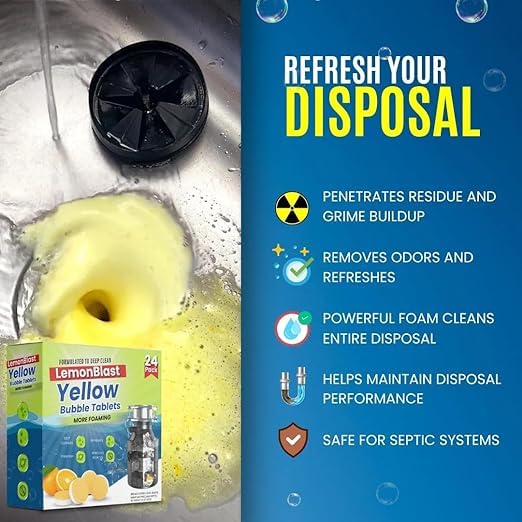 NimbuBlast — Drain Bubble Tablets, 24 pcs