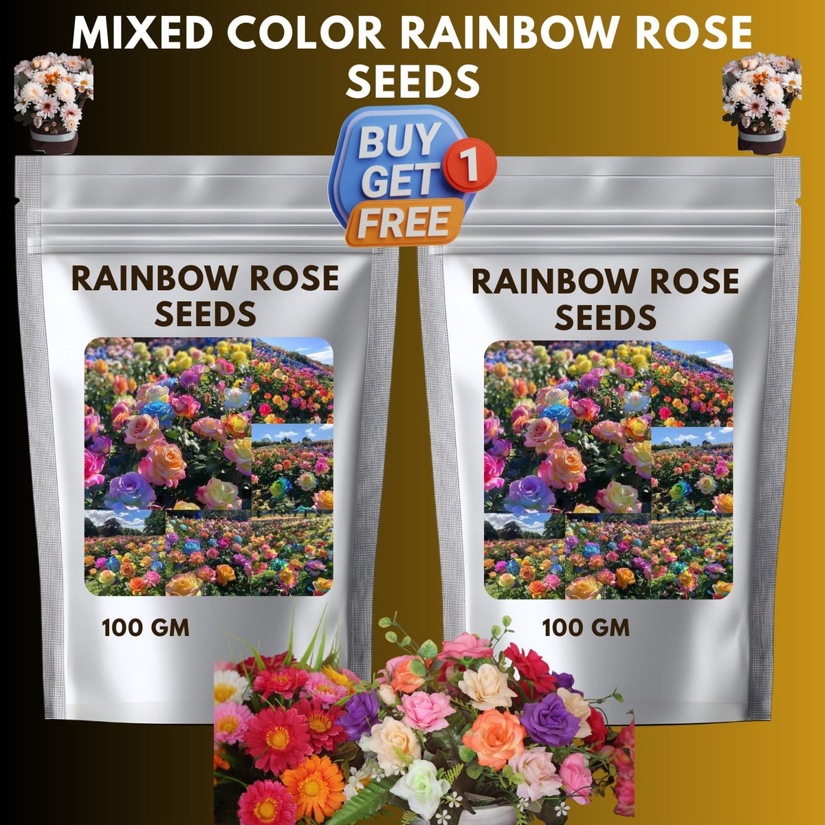 GulaabGhaas — Moss Rose Flower Seeds